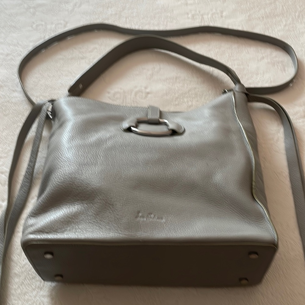 Sam Edelman Light Gray Leather Bag NEW WITHOUT TAGS